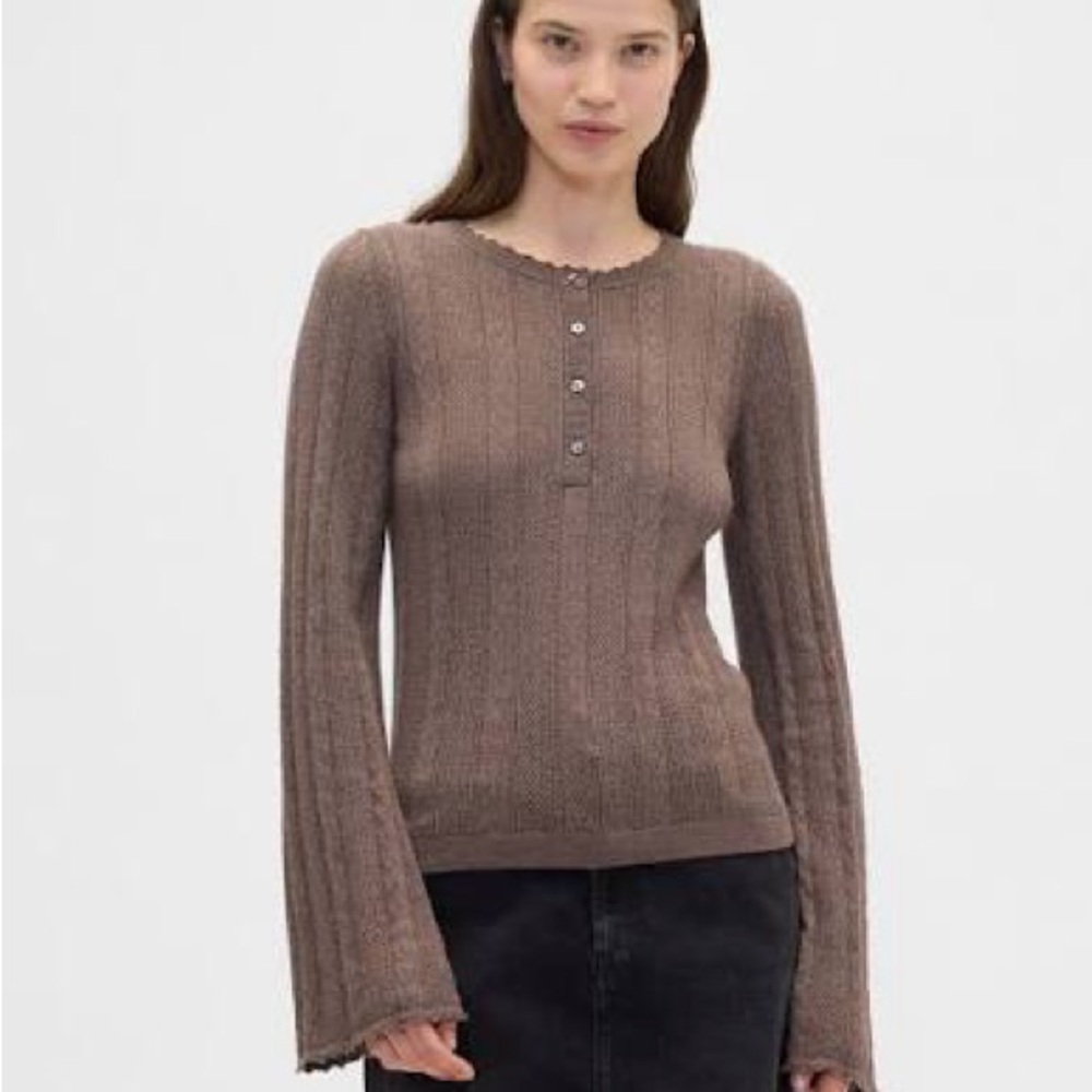 Gap Pointelle Henley Top